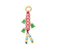 Trendy Detachable Purse Charm Decorative Fruit Designs Plated Metal Craft For Fashion Enthusiasts Cherry Heart Keychain Accessories