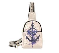 Trendy Dijia0244_tattoo_element_cool_bdc23596-d332-4ed9-a773-af3b4d9f7cca sac banane léger noir sac banane pour sac de jour, violet cool océan, 1 taille, Océan frais violet, 1 size