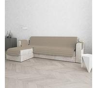 Trendy housse de canapé Double-face avec chaiselongue, Gris tourterelle, 190cm, CDSX-trendy penisola- tortora - 190