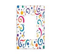 Trendy Modern Line Couvercle d'interrupteur décoratif 1 interrupteur à bascule simple, plaque murale à rayures funky groovy, plaque murale électrique hippie abstrait pour chambre à coucher, salon