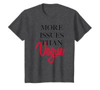 Trendy More Issues Than Vogue T-Shirt, Enfant, Chiné Foncé, 3 Ans