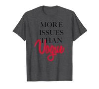 Trendy More Issues Than Vogue T-Shirt, Homme, Chiné Foncé, XL