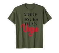 Trendy More Issues Than Vogue T-Shirt, Homme, Olive, L