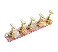 Trendy Nails Supports d'entraînement avec motifs populaires de flocons de neige et vagues en acrylique hautement transparent pour la pratique des artistes