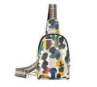 Trendy People Silhouette Art Street Sac banane pour homme Sac à bandoulière pour femme