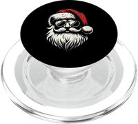 Trendy Santa Claus Hat with Beard and Shades for Christmas PopSockets PopGrip pour MagSafe