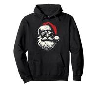 Trendy Santa Claus Hat with Beard and Shades for Christmas Sweat à Capuche