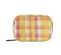 Trendy Squares Organiseur de sac de médecine en or rose jaune avec compartiments amovibles, pratique pour 7 jours