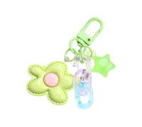 Trendy Star Flower Keychain Creative Keyring Candy Color Pendant Charm Decoration Gift Lightweight Pour Son De Trends Chiens Porte-clés