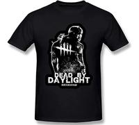 Trendy T-Shirt Dead by Daylight Men's Cotton Fashion Casual Pattern Round Neck Short Sleeve Black L
