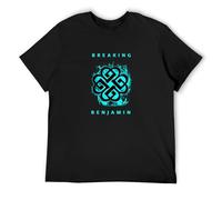 Trendy T-Shirt Mens Breaking Benjamin Cotton Fashion, d Sweat Black S
