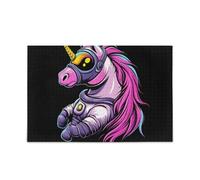 Trendy Unicorn on Dark Puzzle Jeu de puzzle stimulant pour adultes et familles 500 pièces