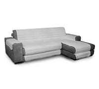 Trendy Waterproof housse de canapé Double-face avec chaiselongue, Gris, 240cm
