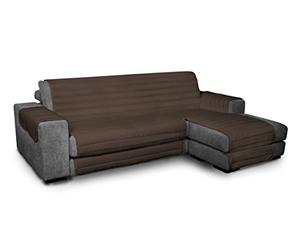 Trendy Waterproof housse de canapé Double-face avec chaiselongue, Marron, 290cm