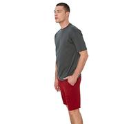 Trendyol Anthracite Basique pour homme-100% Coton-Coupe décontractée-Col Rond-Manches Courtes T-Shirt, Anthrazit, S Homme