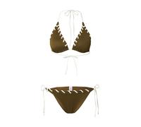 Trendyol Bikini olive / blanc, Taille XS