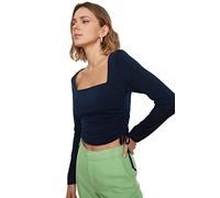 Trendyol Bleu Marine Blouse, XL Femme