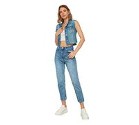 Trendyol Blue Wash High Waist Mom Jeans, 38 aux Femmes