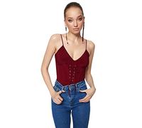 Trendyol Body tissé uni pour Femme Collant de Corps, Bordeaux, 36