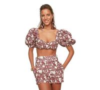 Trendyol Boucle de Tube pour Short de Ballon Ensemble de Jupes, Multicolore, 44 Femme