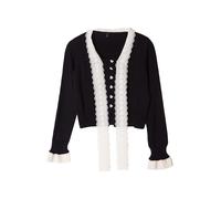 Trendyol Cardigan beige clair / noir, Taille S