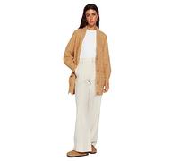 Trendyol Cardigan-Brown-Regular fit Sweater, Camel, L Femme