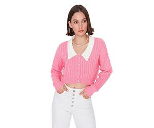 Trendyol Cardigan en Tricot À Col Peter Pan pour Femme Sweater