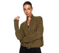 Trendyol Cardigan en Tricot à Manches Longues pour Femme Sweater, Kaki