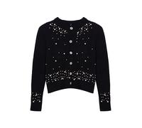 Trendyol Cardigan noir / blanc perle, Taille L
