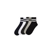Trendyol Chaussettes anthracite / gris chiné / noir / blanc, Taille 40,5-42,5