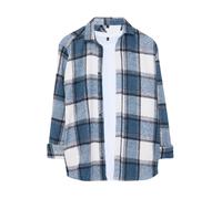 Trendyol Chemise bleu / noir / blanc, Taille S