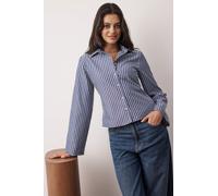 Trendyol Chemisier bleu / blanc, Taille S