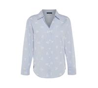 Trendyol Chemisier bleu clair / jaune / blanc, Taille XS