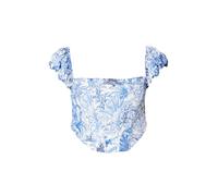 Trendyol Chemisier bleu / noir / blanc, Taille XL