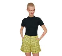 TRENDYOL Chemisier en Tricot pour Femme, Bleu Marine, S