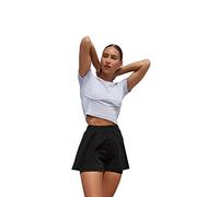 Trendyol Chemisier Moulant en Tricot à col Rond pour Femme Chemise, Violet