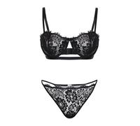 Trendyol Curve Ensemble de linge noir, Taille 135