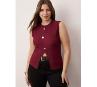 Trendyol Curve Haut rouge foncé, Taille XXL