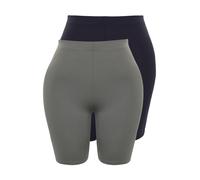 Trendyol Curve Leggings bleu marine / vert foncé, Taille XXXL