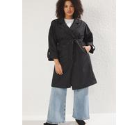Trendyol Curve Manteau mi-saison noir, Taille XL