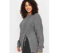 Trendyol Curve Pull-over gris, Taille 4XL