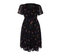 Trendyol Curve Robe azur / vert / rose / noir, Taille 42