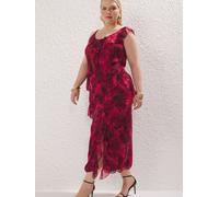 Trendyol Curve Robe grenadine / pourpre / noir, Taille 42