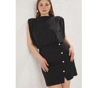 Trendyol Curve Robe noir, Taille 42