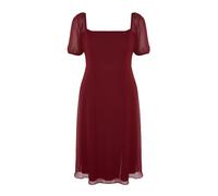 Trendyol Curve Robe rouge foncé, Taille 52
