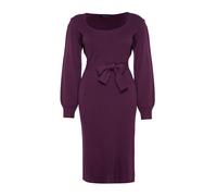 Trendyol Curve Robes en maille violet foncé, Taille XXL