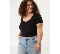 Trendyol Curve T-shirt noir, Taille XXXL