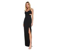 Trendyol Detaillierte Abendkleider Kleid Robe de soirée Formelle, Black, 40 aux Femmes