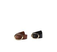 Trendyol Femme Black Lot de 2 Ceintures Noir/taba