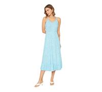 Trendyol Femme Robe midi Patineuse en Tricot Coupe régulière, Bleu